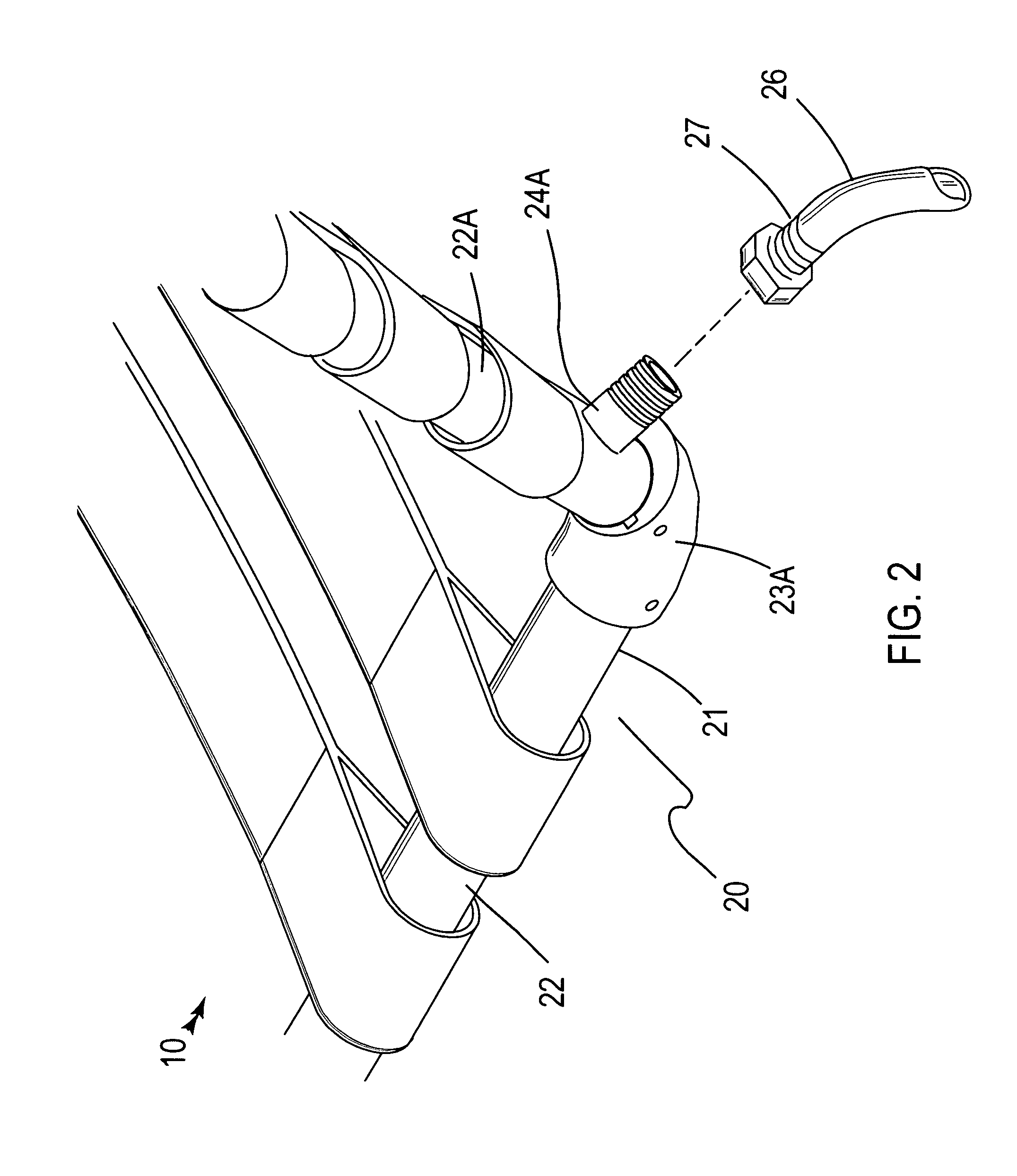 Combined lounge chair and water misting dispensers