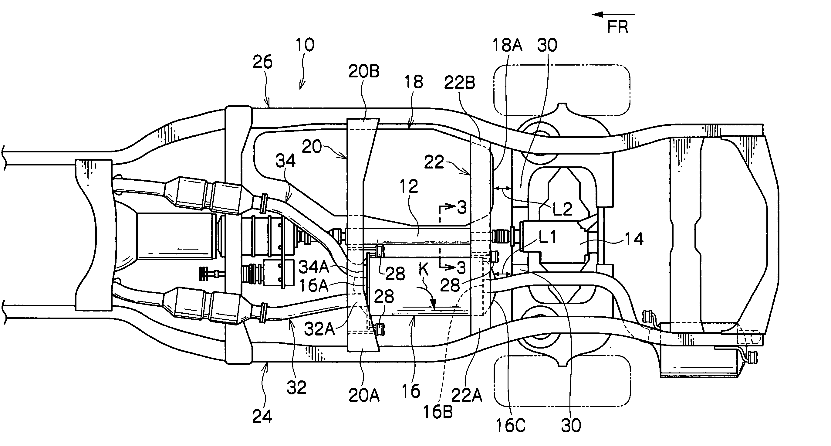 Vehicle underbody structure