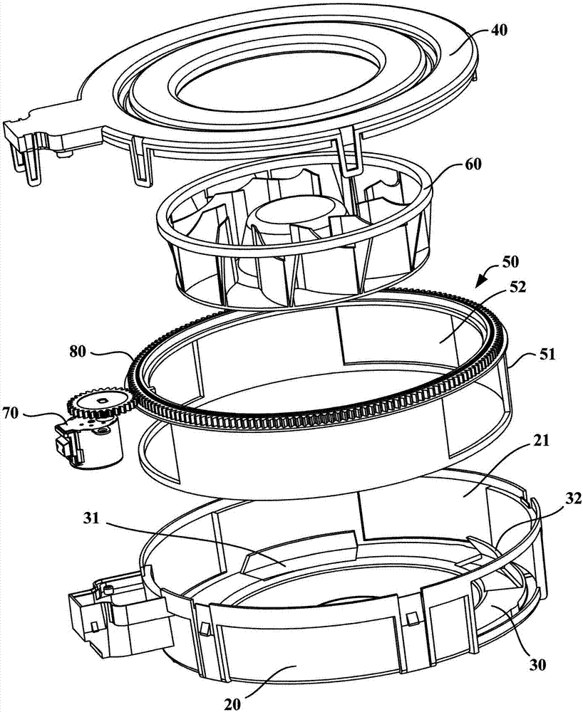 Air supply device and refrigerator with air supply device