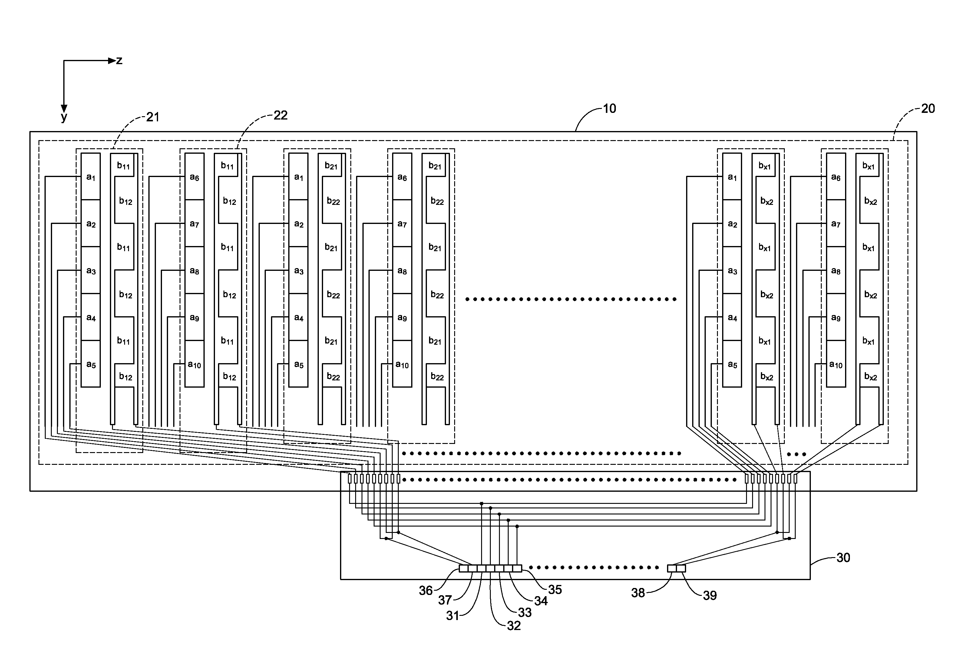 Capacitive touch panel with single sensing layer