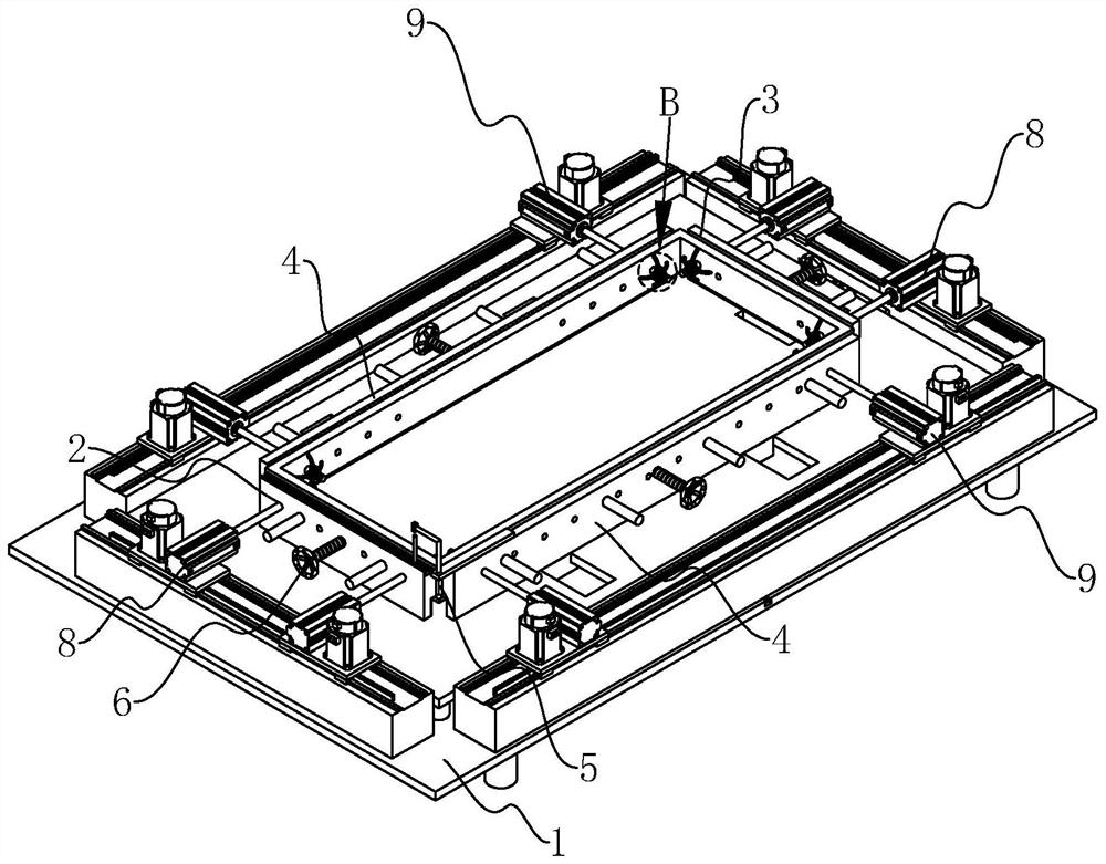 Conveyor rack sheet metal part welding jig