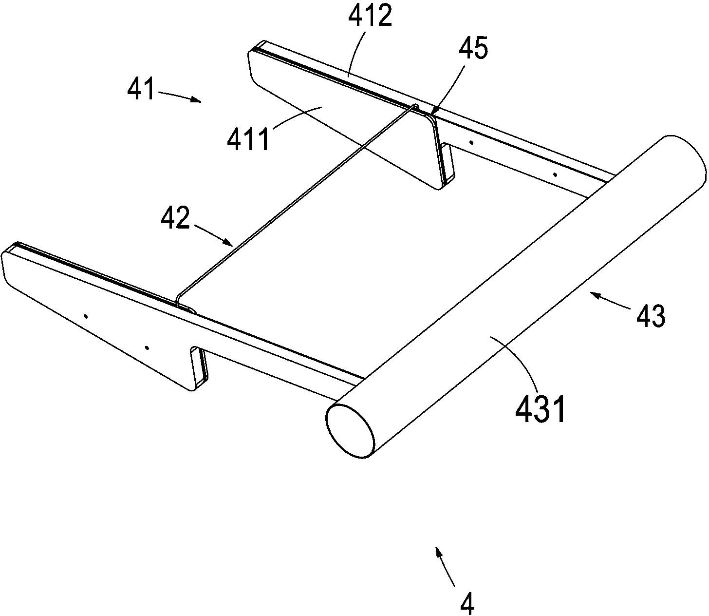 Intelligent baby bed carriage with chassis device