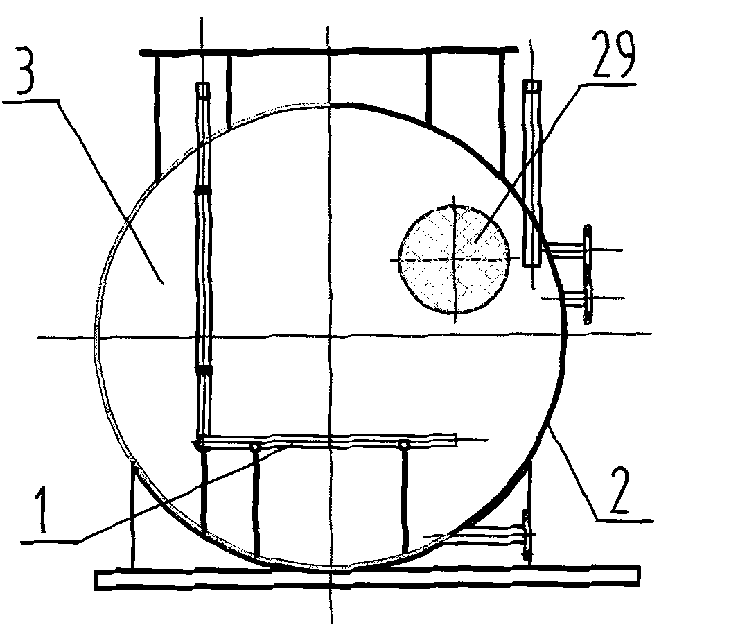 Multi-stage biochemical domestic sewage processing method and processing unit thereof