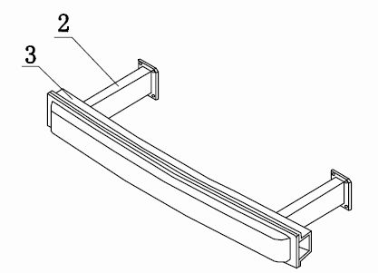 Automobile bumper with multilevel buffering device