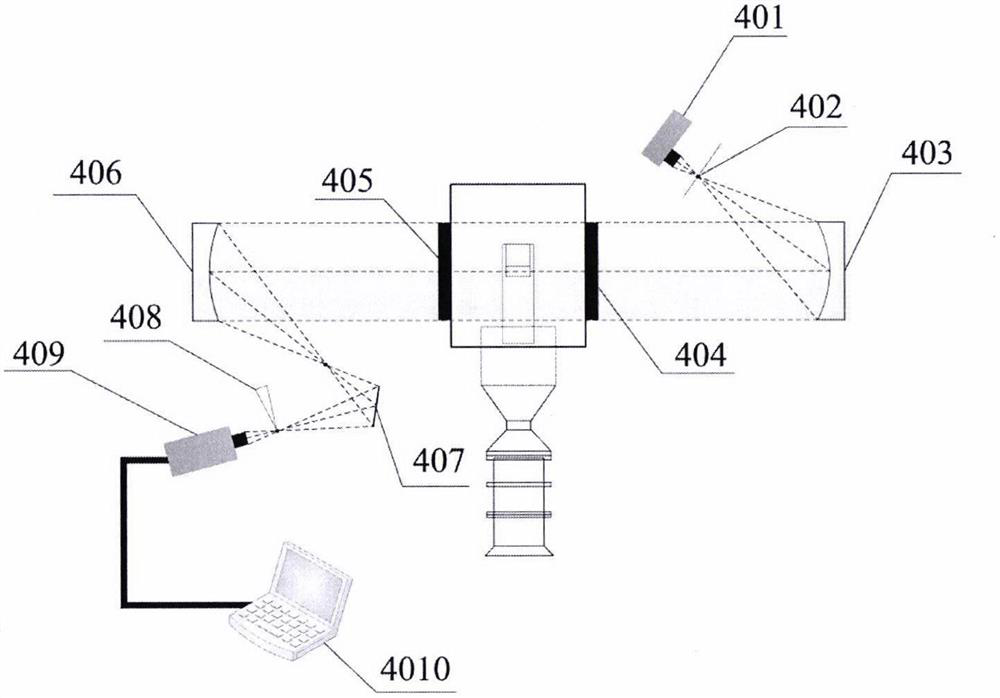 Schlieren image processing method for compression corner supersonic flow field structure