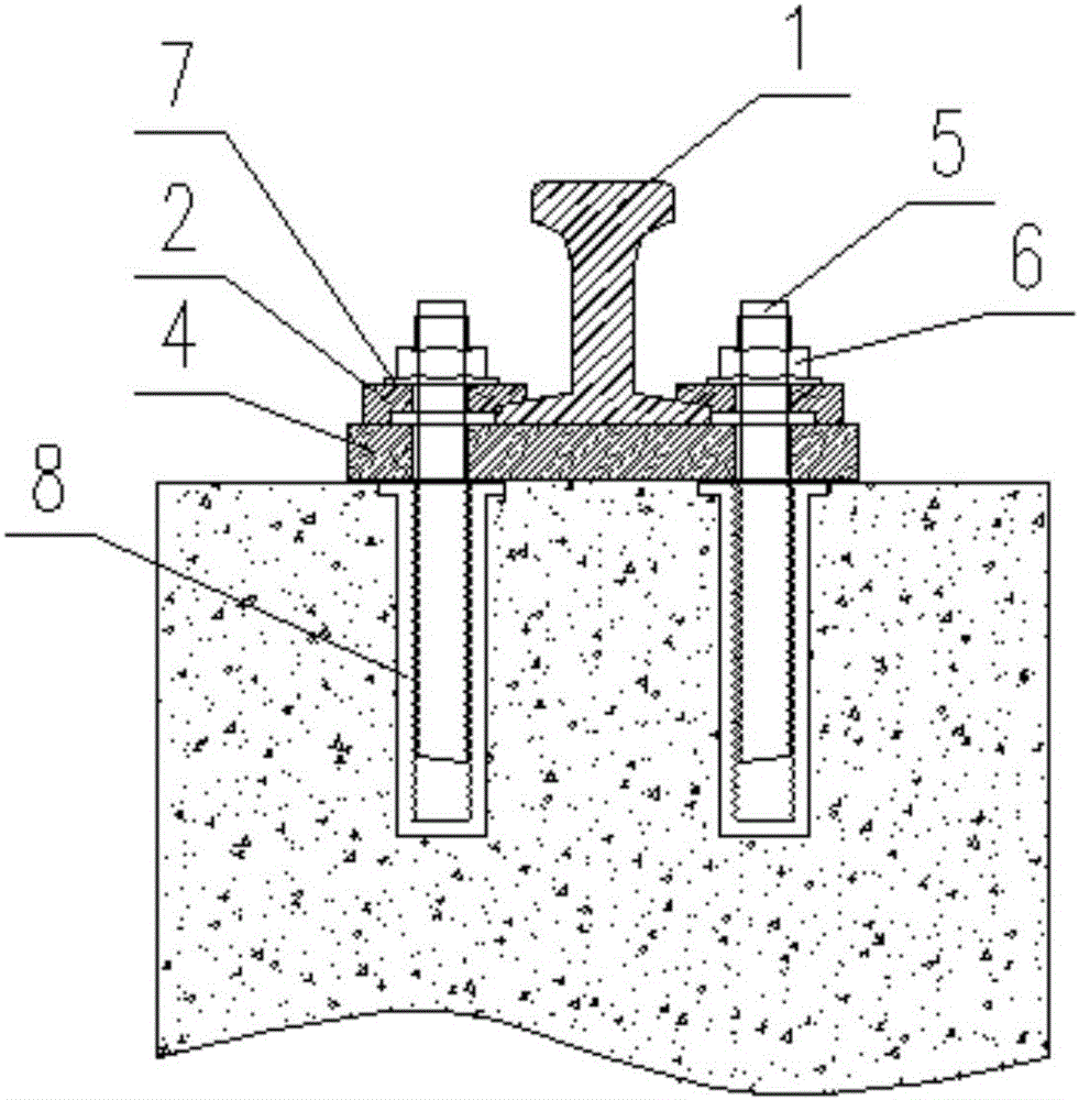 Accurate adjustment device and installation method for rails