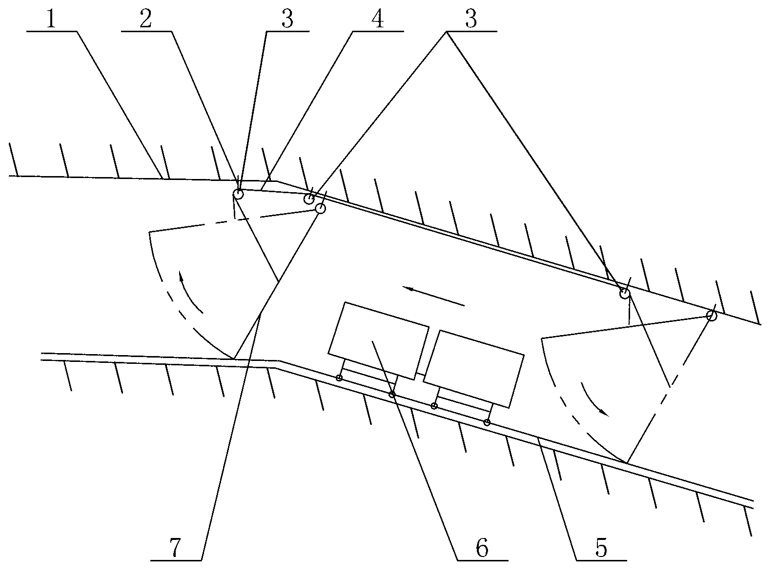 Frame type stopper of ramp of underground mine