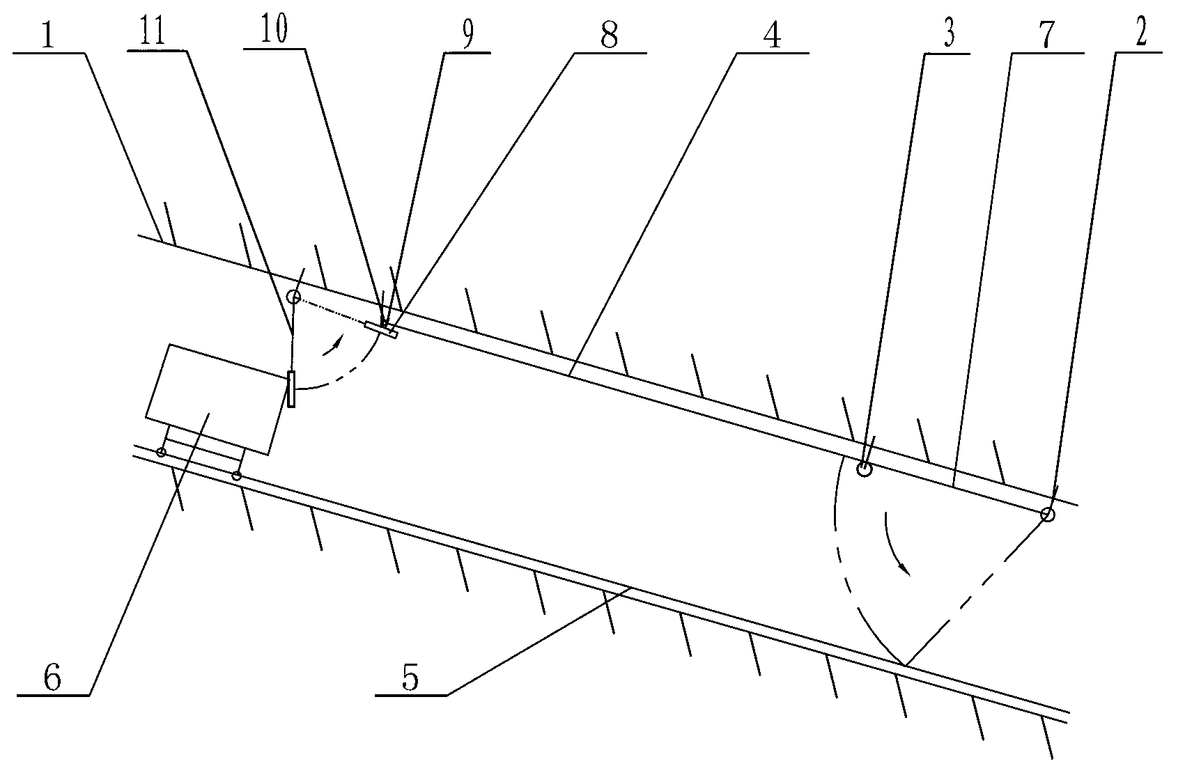 Frame type stopper of ramp of underground mine