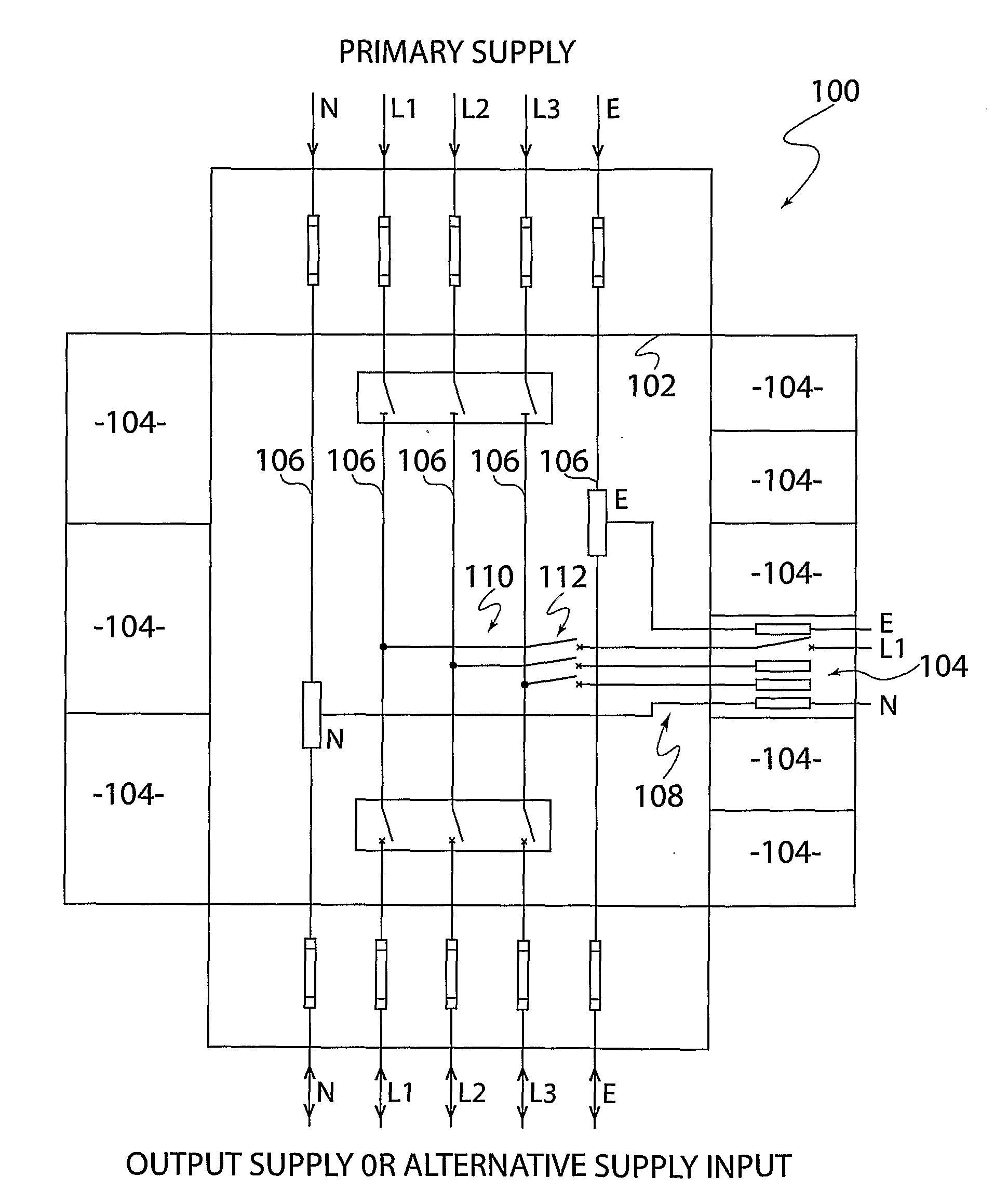 Power distribution system with individually isolatable functional zones