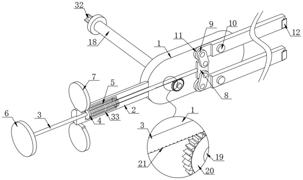 Tongue pressing device for oral examination in pediatric department