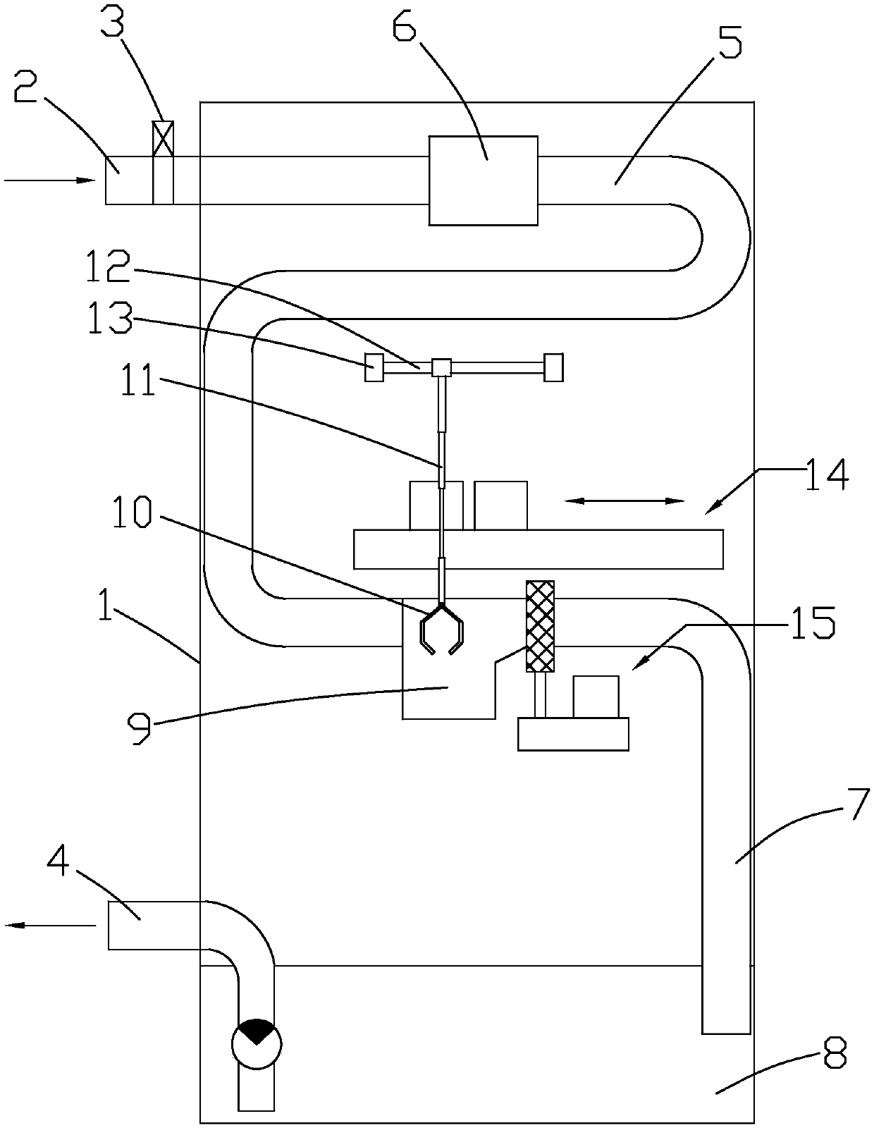 Municipal wastewater treatment device and method