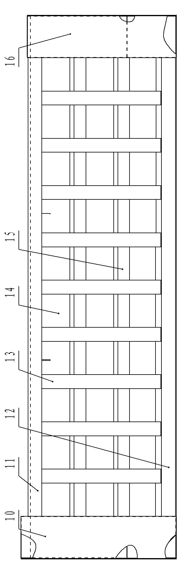 Welding method for carriage side plate of self-dumper