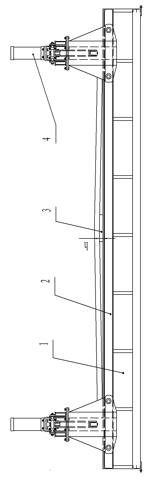 Welding method for carriage side plate of self-dumper