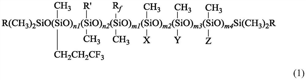 A kind of chlorinated/epoxy fluorosilicone oil and its application in room temperature vulcanized fluorosilicone rubber