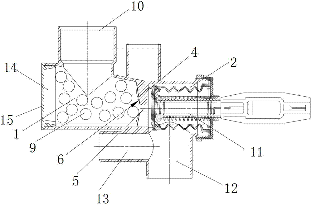 Washing machine dewatering device and washing machine