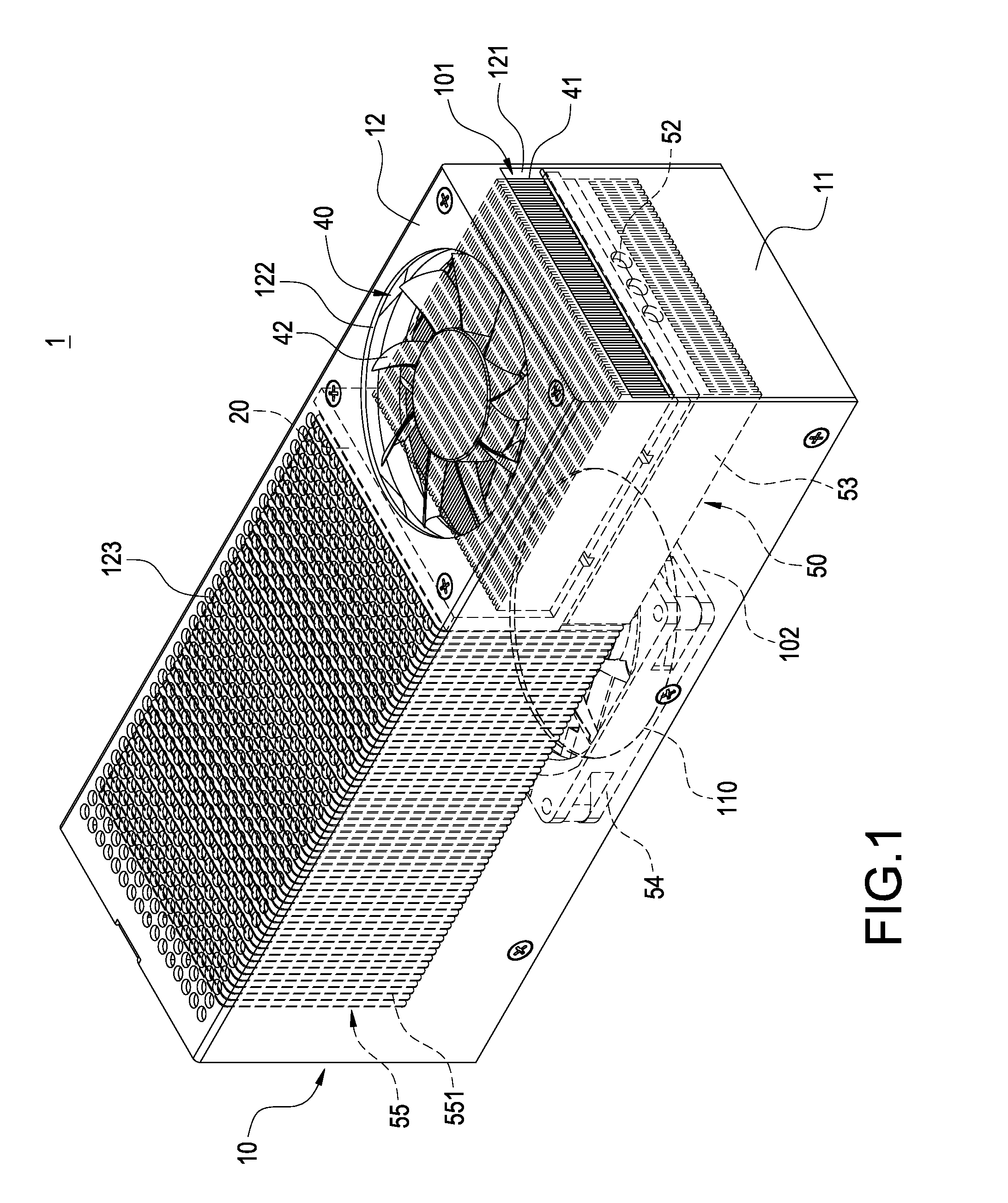 Heat-Dissipating Device For Supplying Cold Airflow