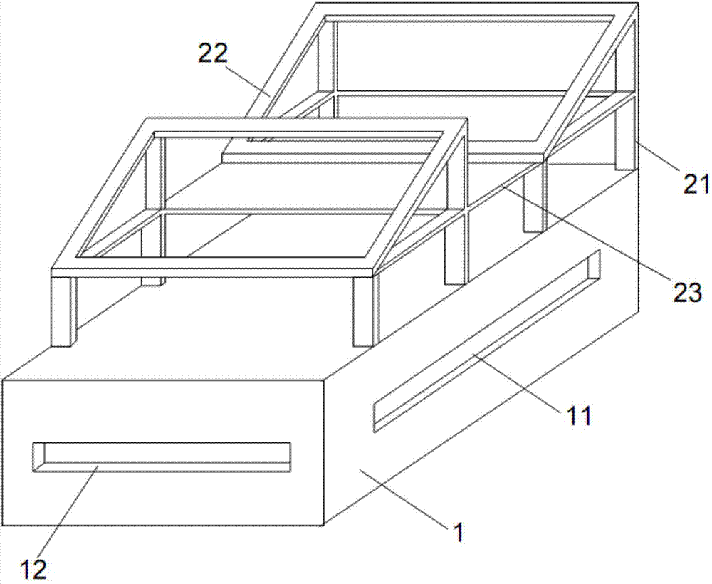 Floating device of water solar cell panel