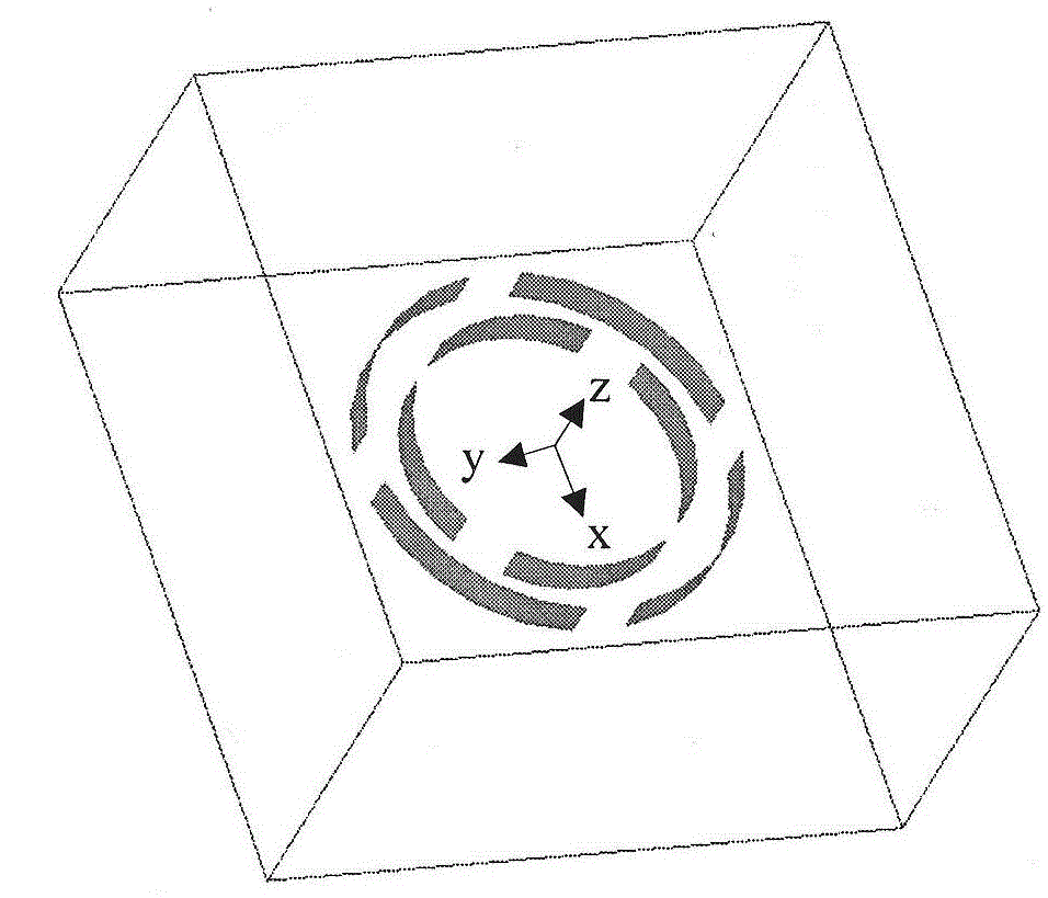 Three-dimensional isotropic negative permeability structure and preparation method thereof