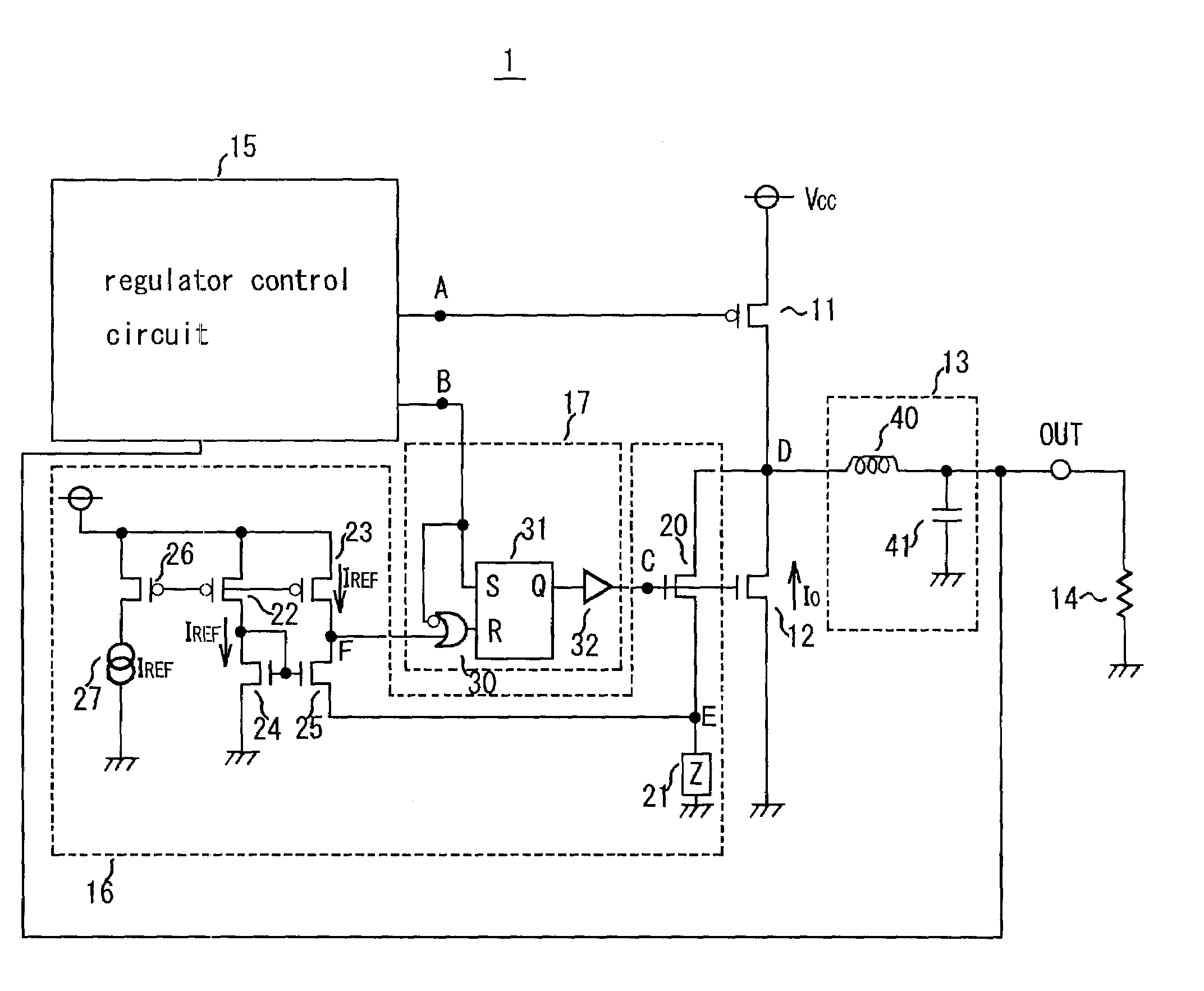 Current direction detection circuit and switching regulator having the same