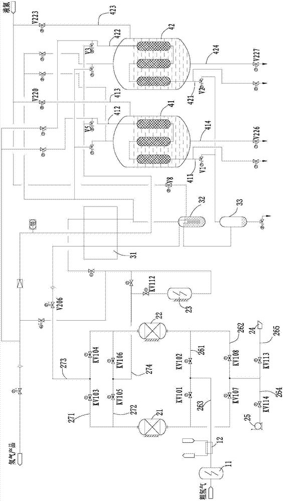 Low-temperature hydrogen purification device and control method