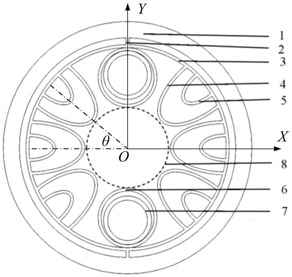 Polarization maintaining hollow-core anti-resonance optical fiber