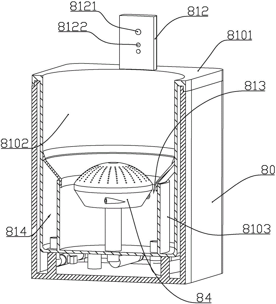 Air purifier adopting water curtain for filtration