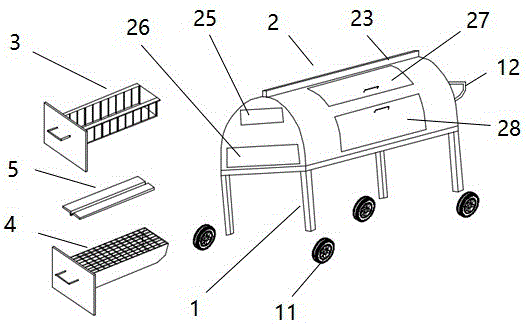 Thermal-cycle charbroiler