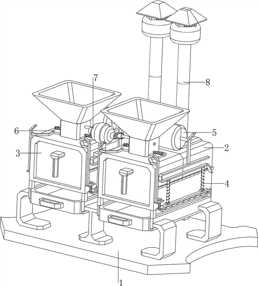 Environment-friendly garden fallen leaf incineration device