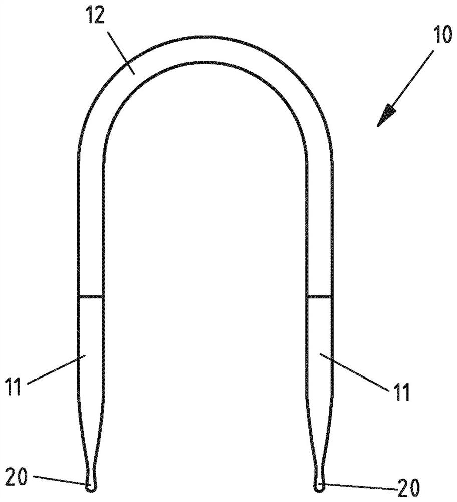 Knitting needles, in particular for producing knitted articles with braided patterns, and method for producing knitting needles