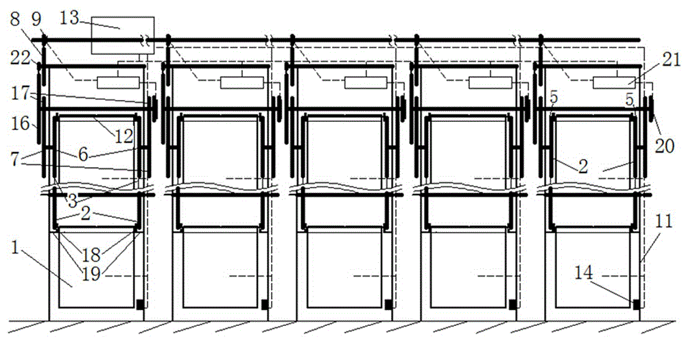 Suspension rotation type overhead stereoscopic warehouse system