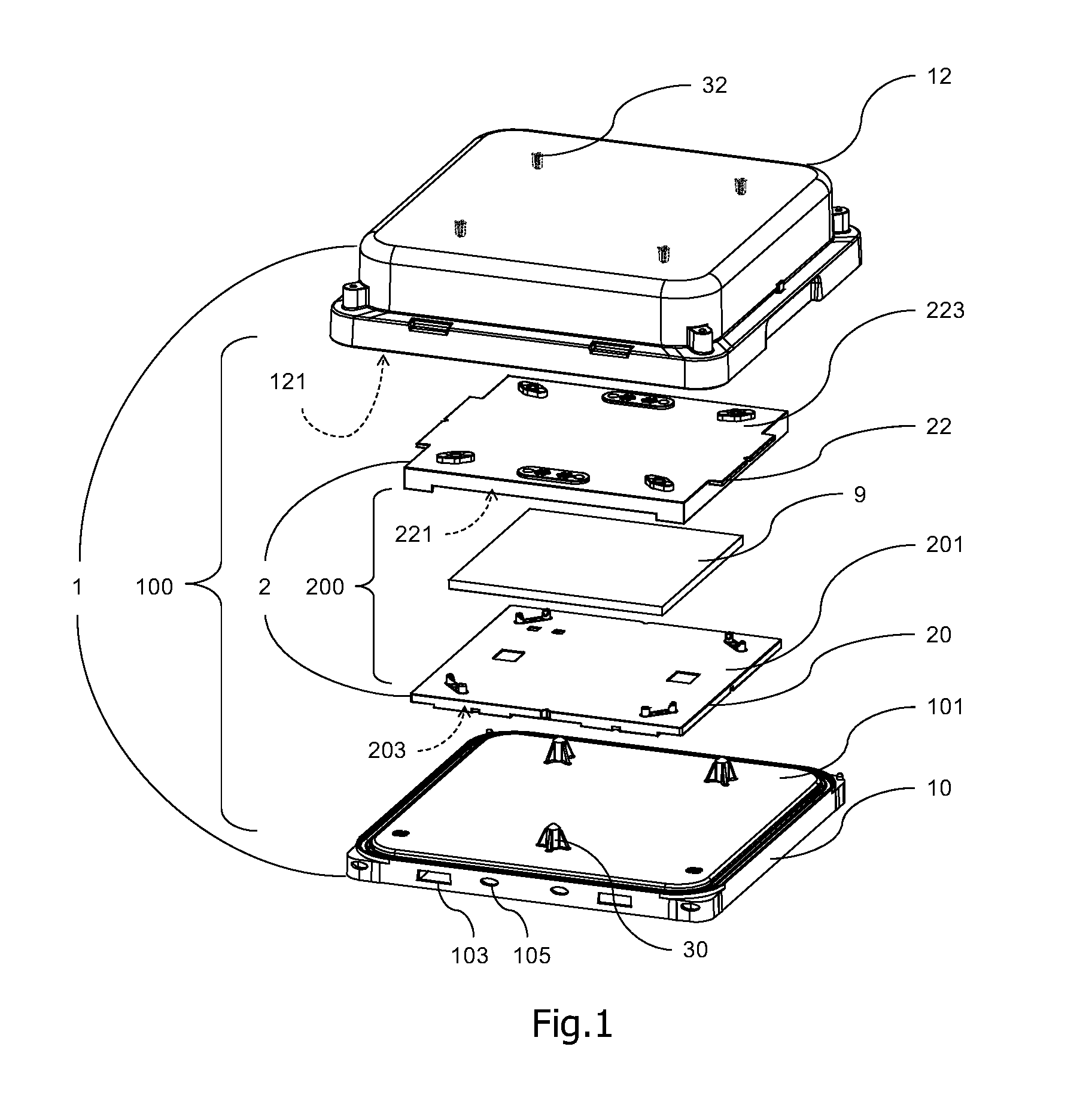 EUV pod with fastening structure