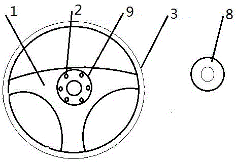 Novel and safe car steering wheel