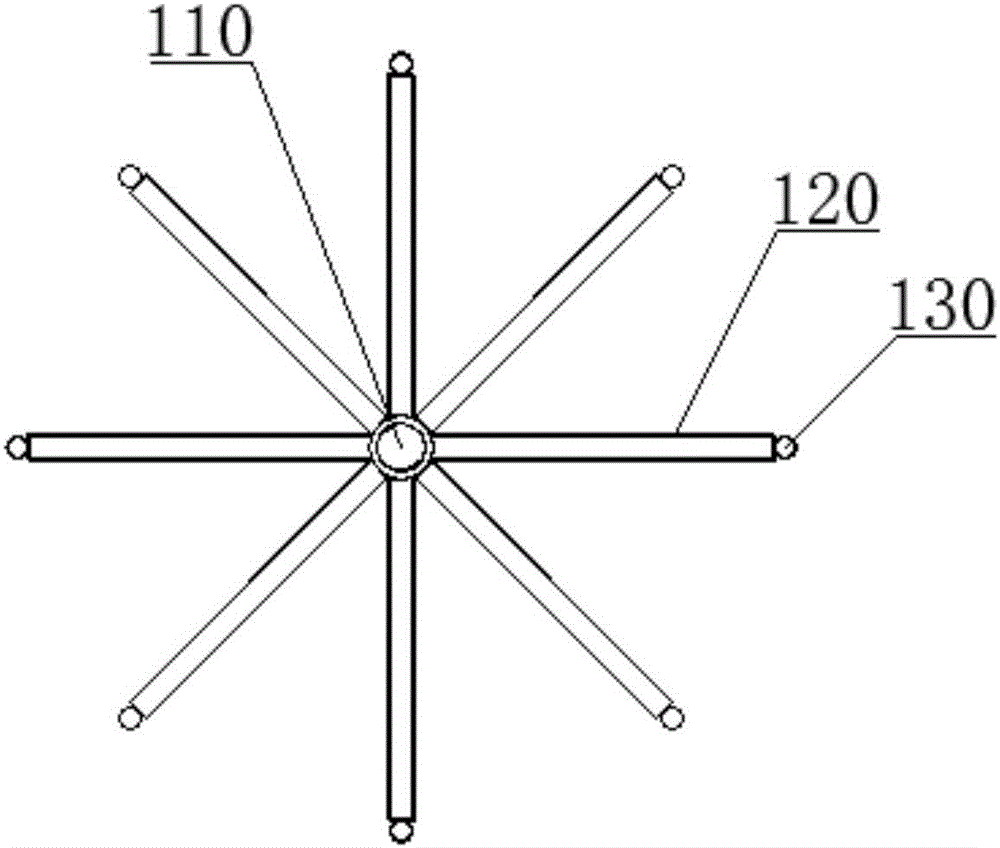 Overland fan foundation, foundation construction method and fan