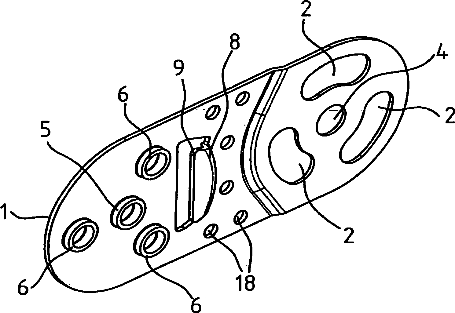 Power transmission chain made from metal