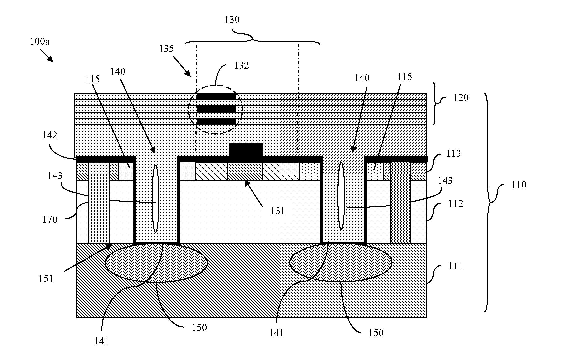 Integrated Circuit Structure, Design Structure, and Method Having Improved Isolation and Harmonics