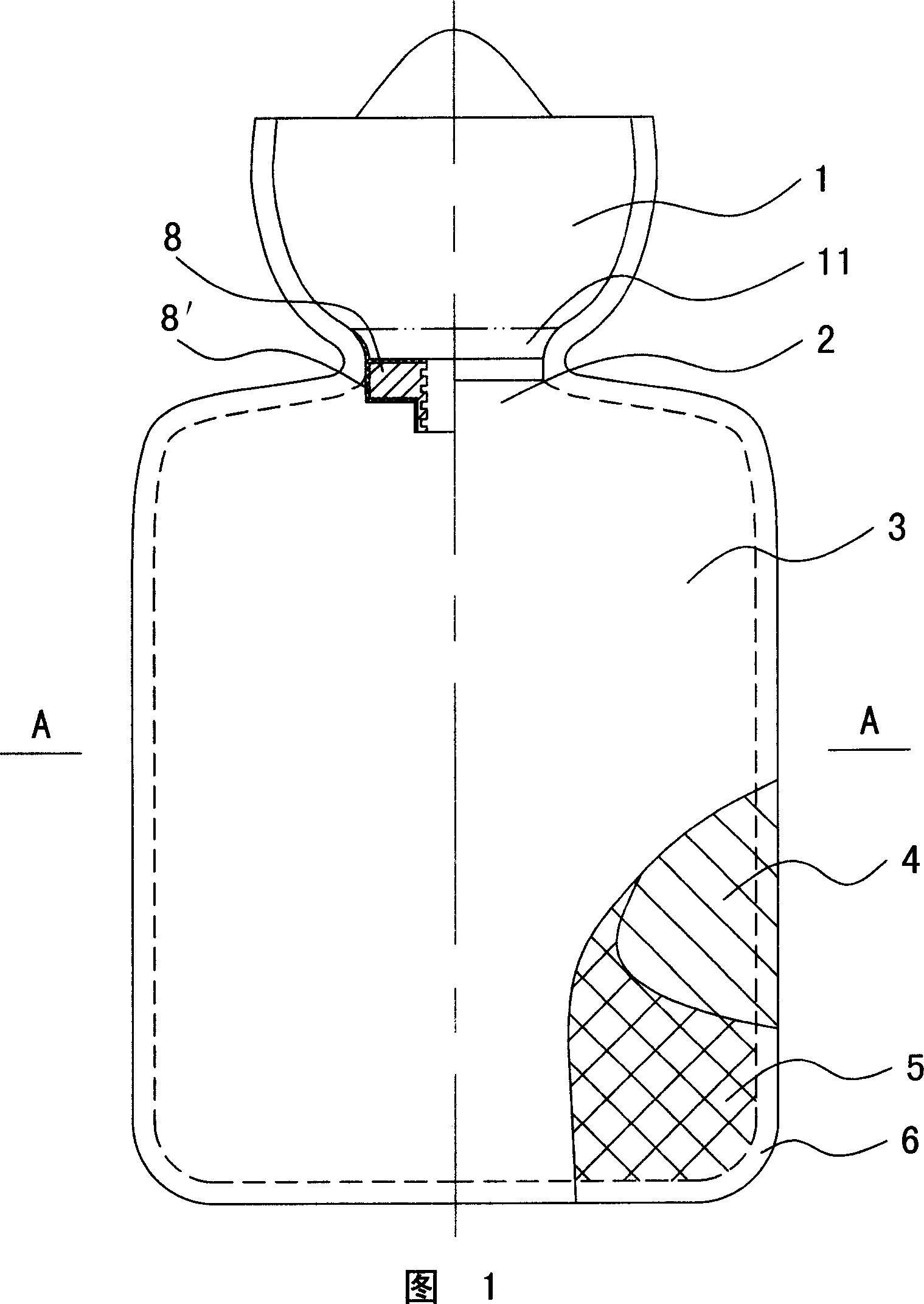 Cloth-plastic hot-water bag and processing method