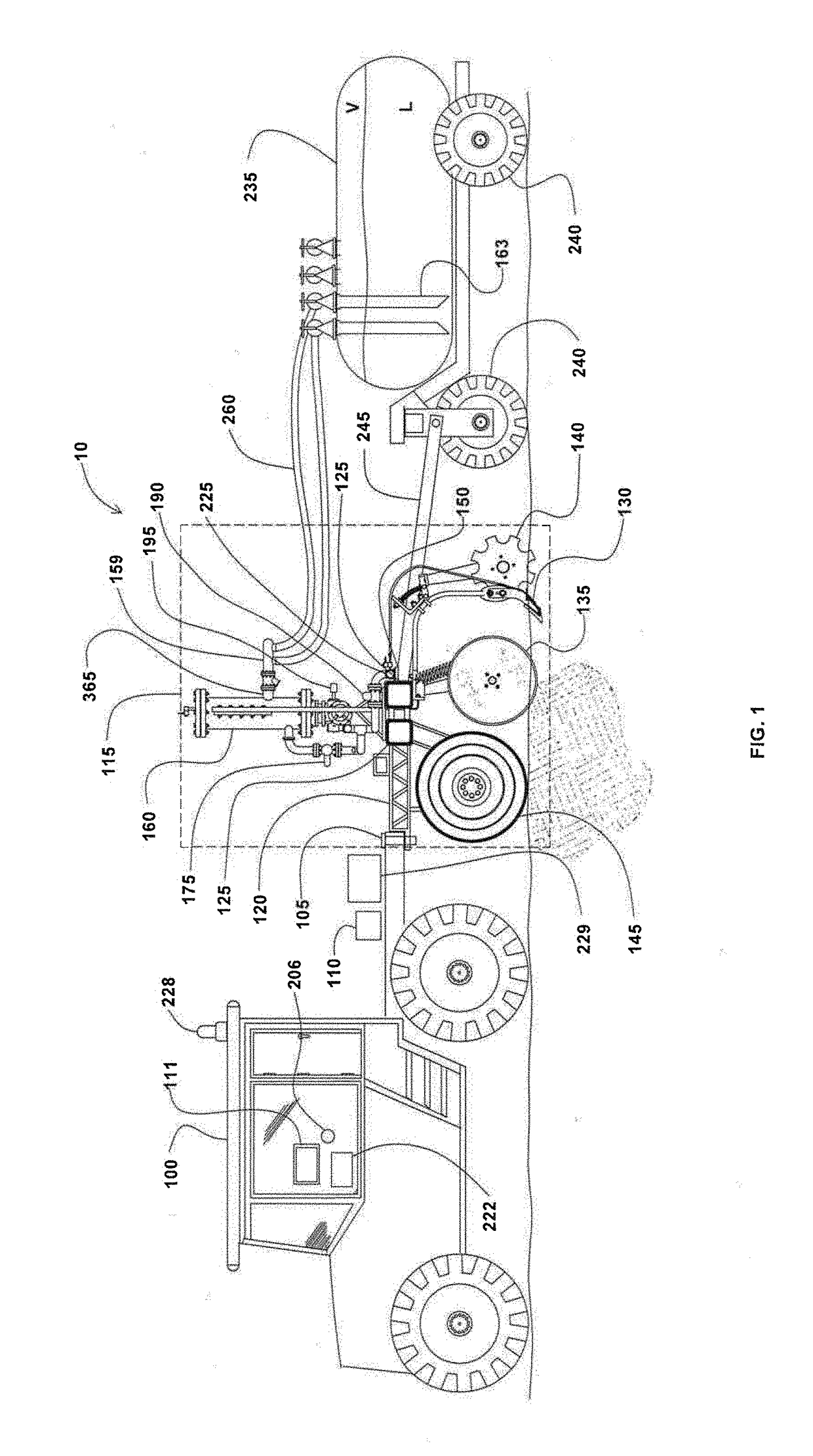 System, apparatus and method for applying anhydrous ammonia (NH3) to the soil