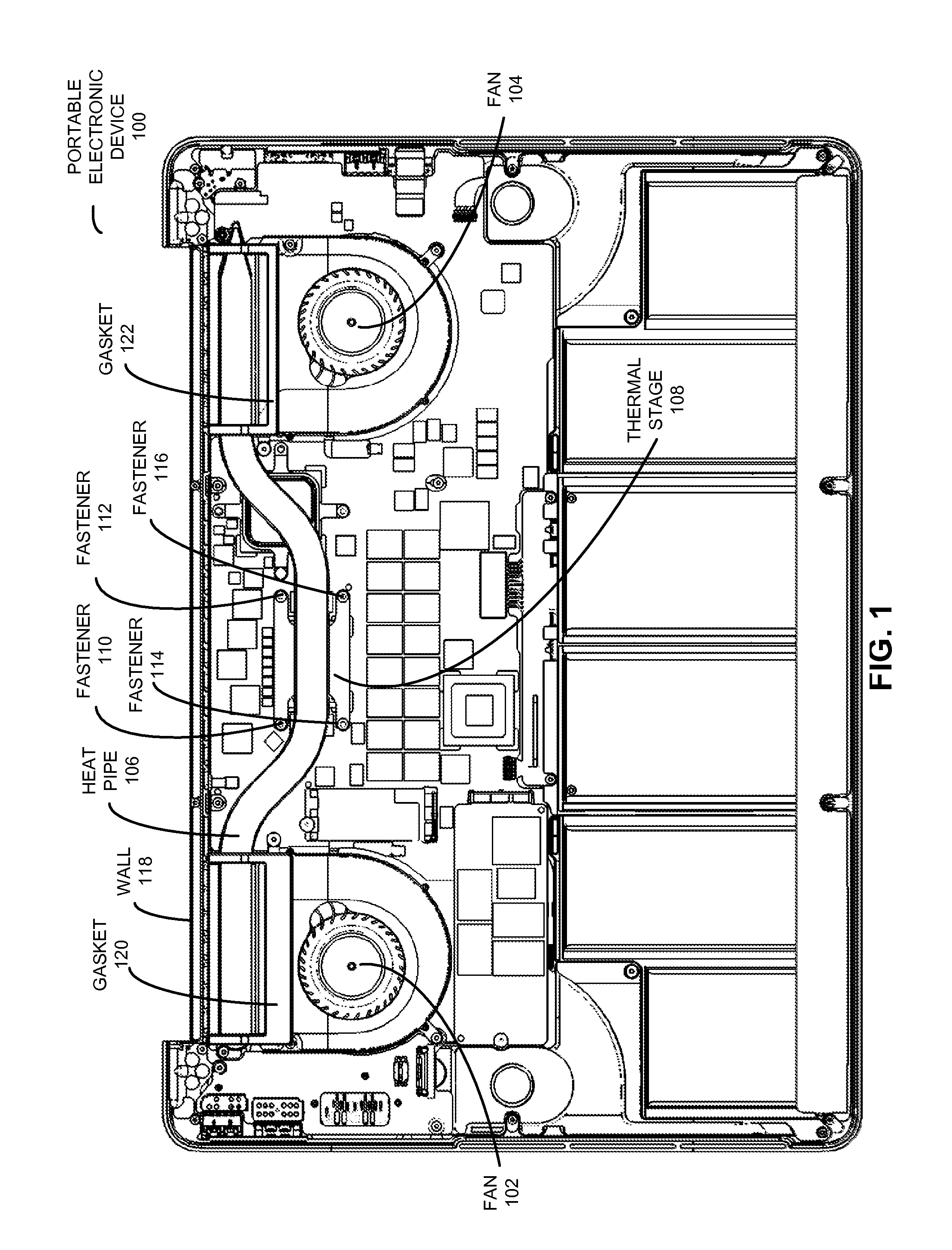 Optimized vent walls in electronic devices