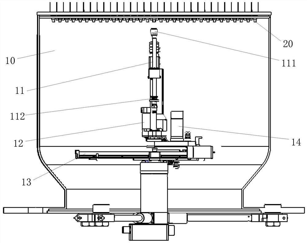 High-temperature gas cooled reactor end face sealing suction gun device