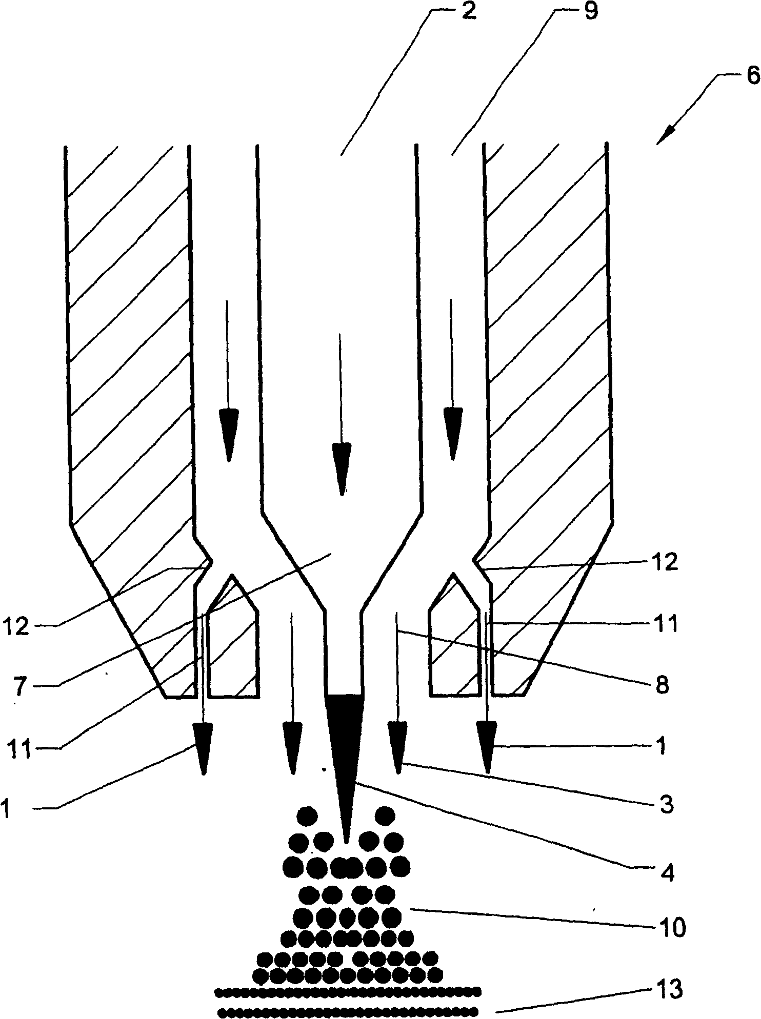 Method for combusting a liquid fuel with staged atomization