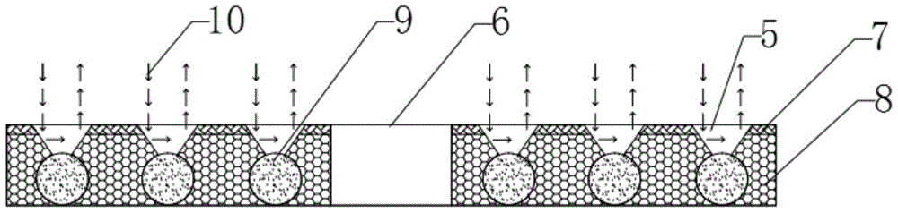 Vegetation growth base in limestone desertification area and its production method and vegetation planting method