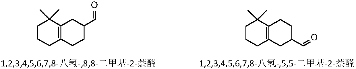 Method used for preparation of cyclized myrac aldehyde through catalytic selective cyclization of myrac aldehyde with supported molybdenum carbide