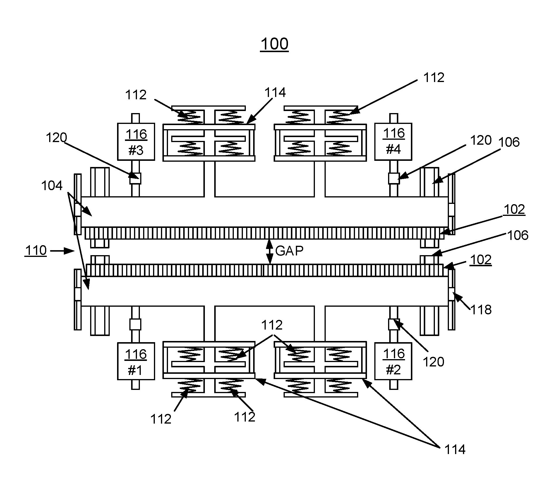 Undulator with dynamic compensation of magnetic forces