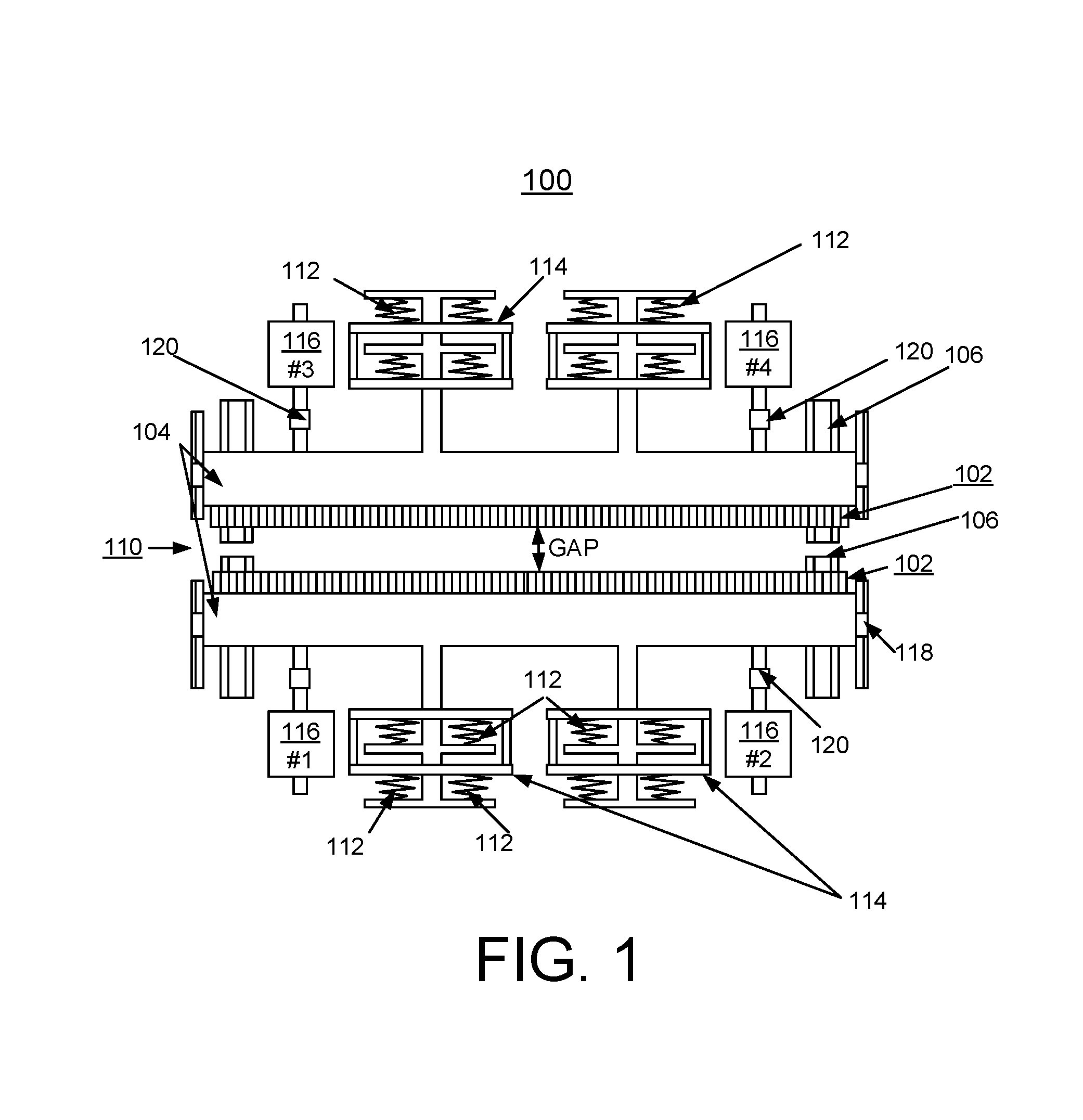 Undulator with dynamic compensation of magnetic forces