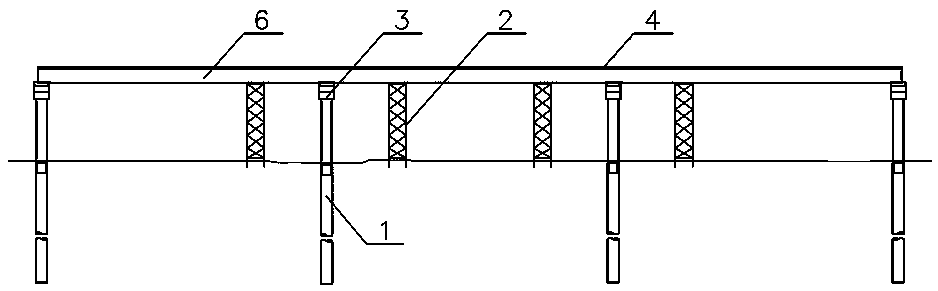 Large-amplitude load increasing and reinforcing method for existing steel plate combined continuous beam bridge