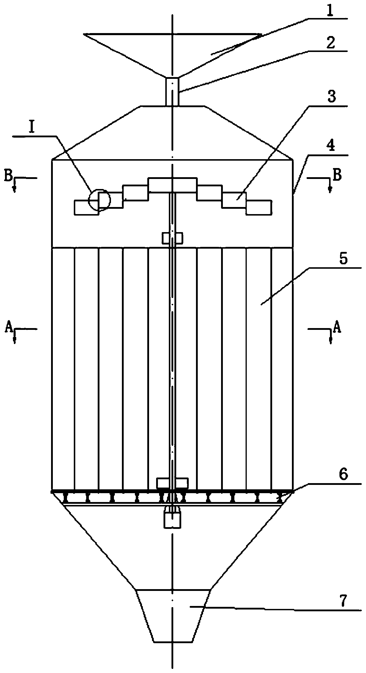 Vertical sinter cooler