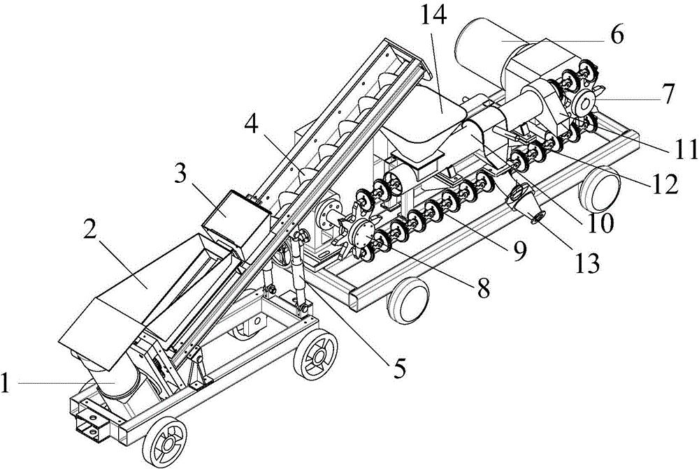 Accelerating agent quantitatively-adding dry-wet dual purpose concrete spraying machine