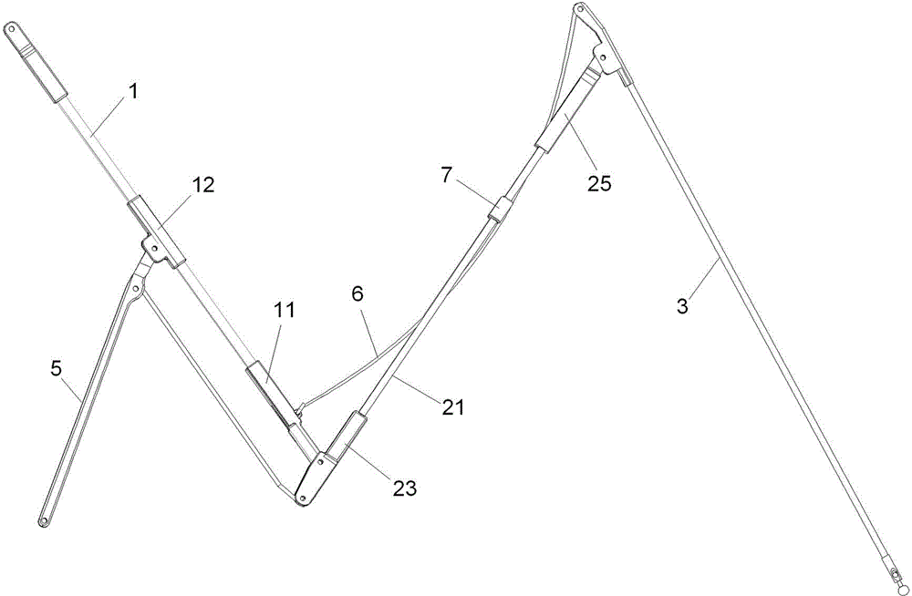 Multi-fold umbrella ribs