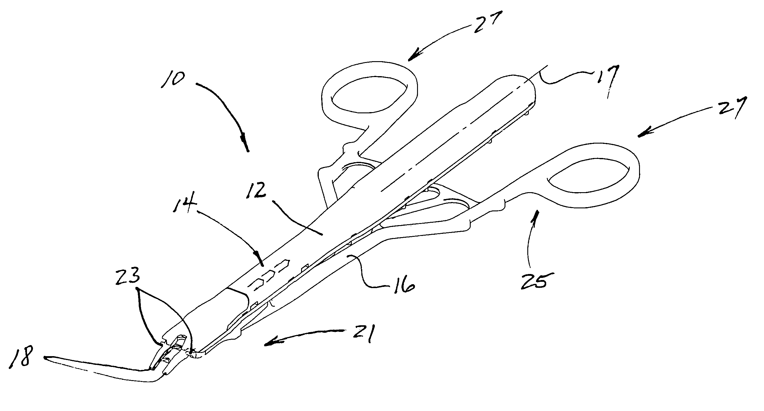 Surgical instrument with improved handle assembly