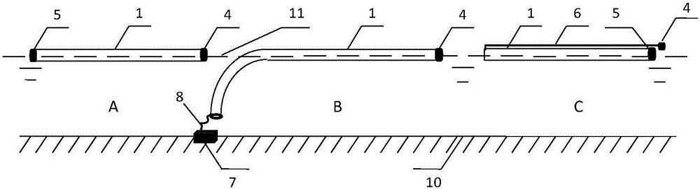 Method and device for gas floating isolation enrichment of water-blooming cyanobacteria